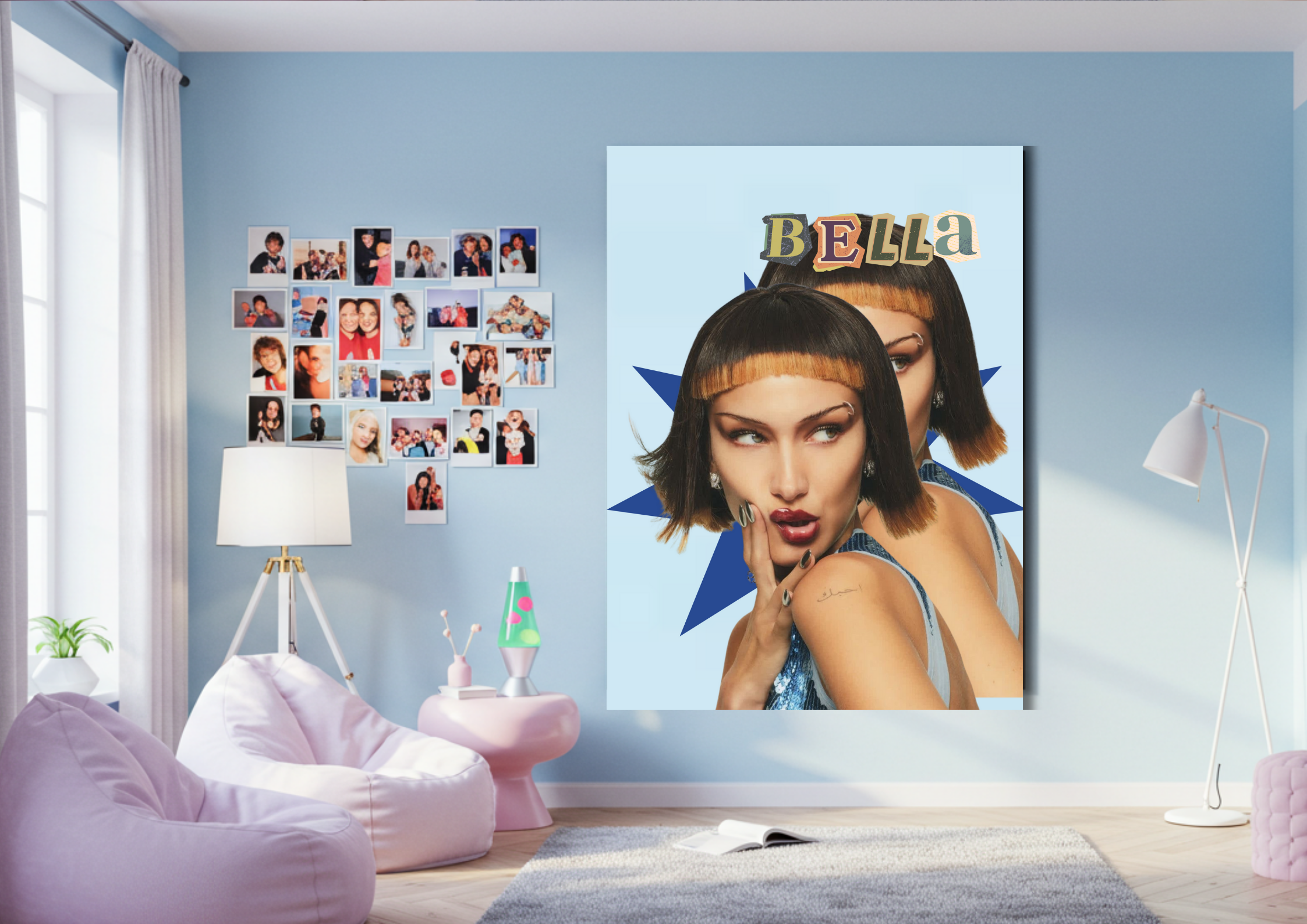 Y2K Inspired Poster - Bella Hadid
