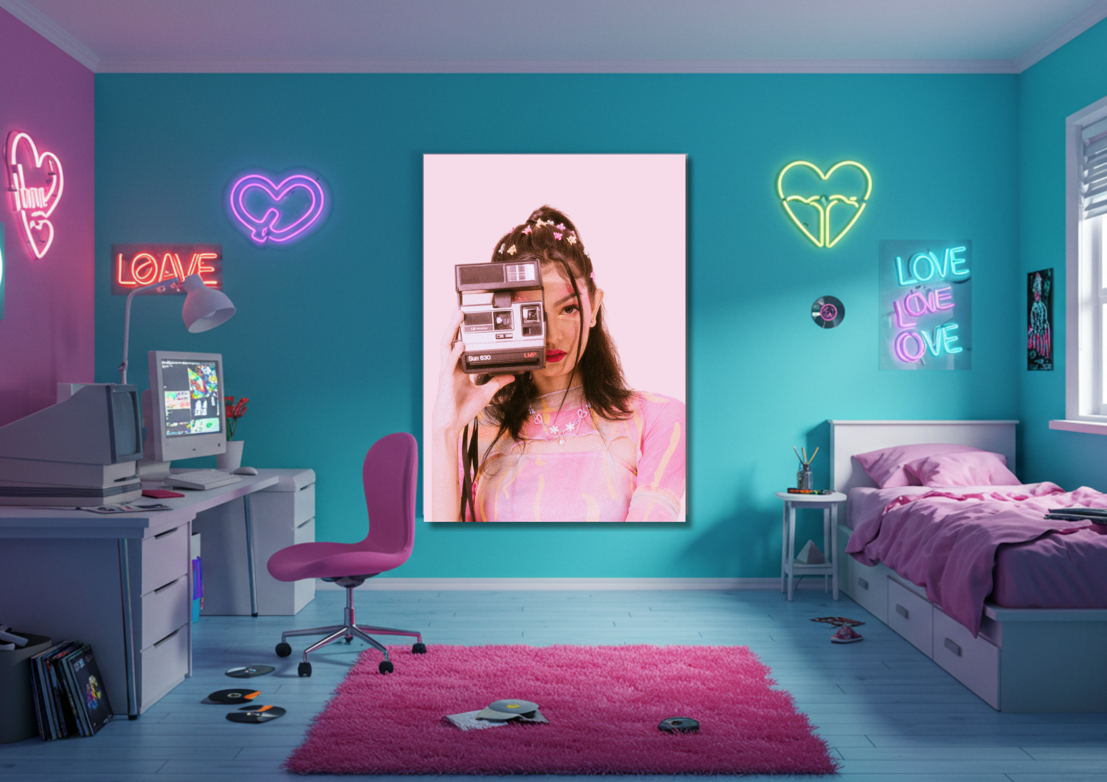 Y2K Inspired Poster - Polaroid