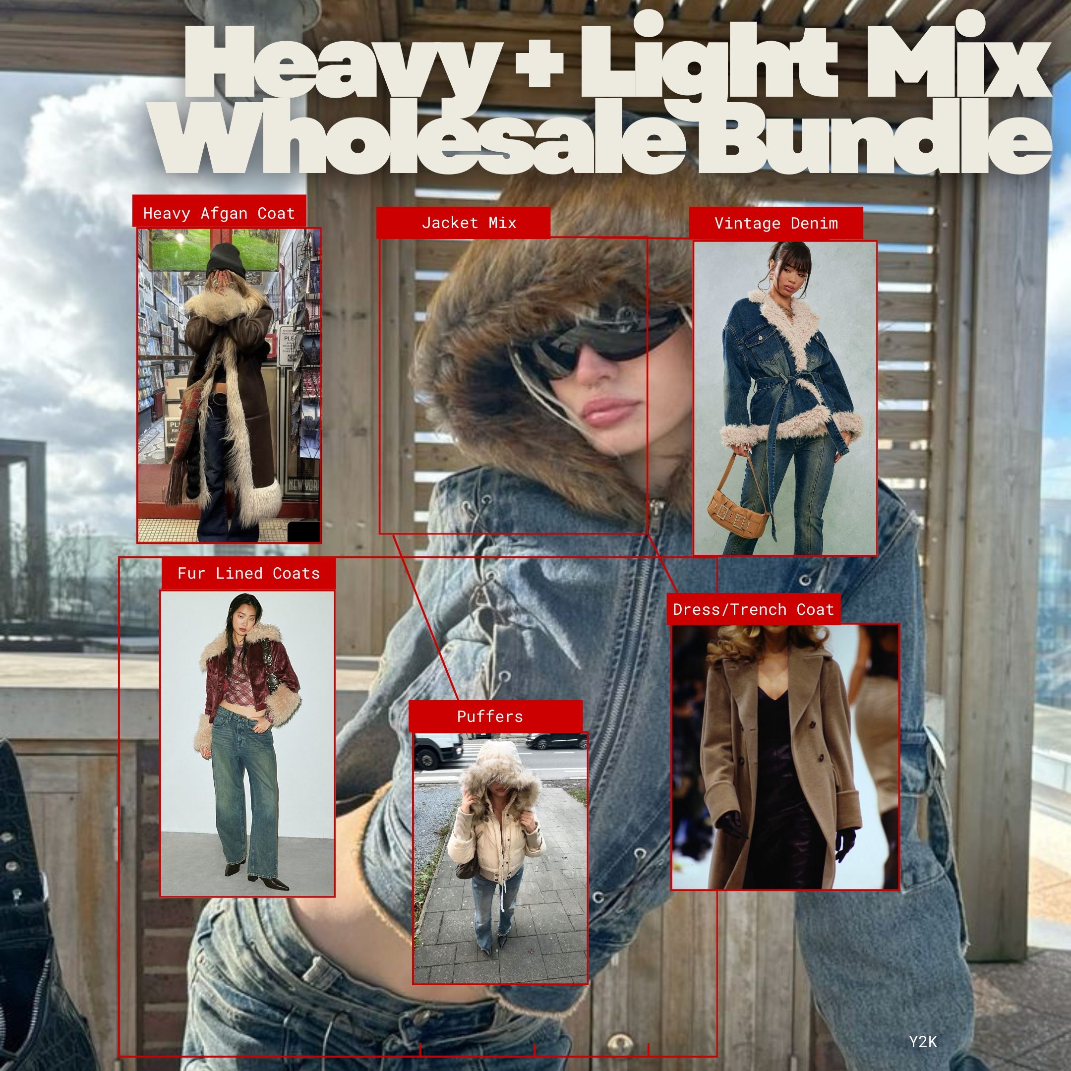 Heavy + Light Jackets Mix Wholesale Bundle