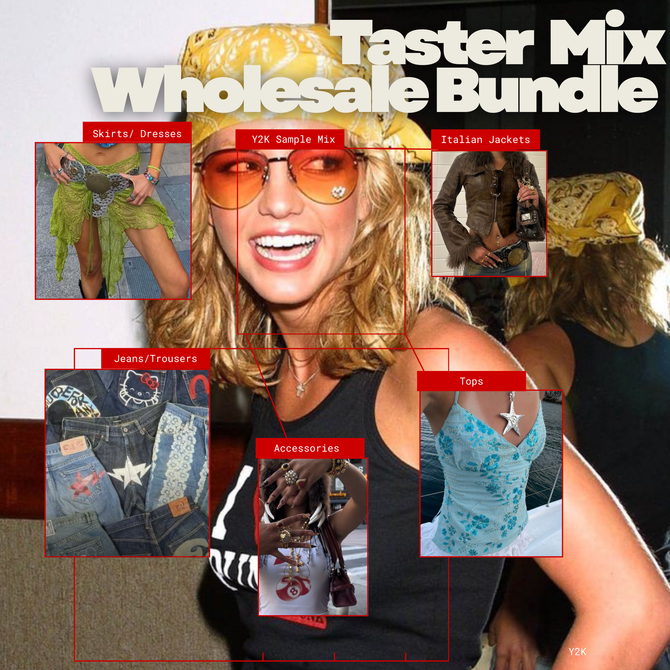 Exclusive Sample Y2K Mix Wholesale Bundle - 15 Pieces