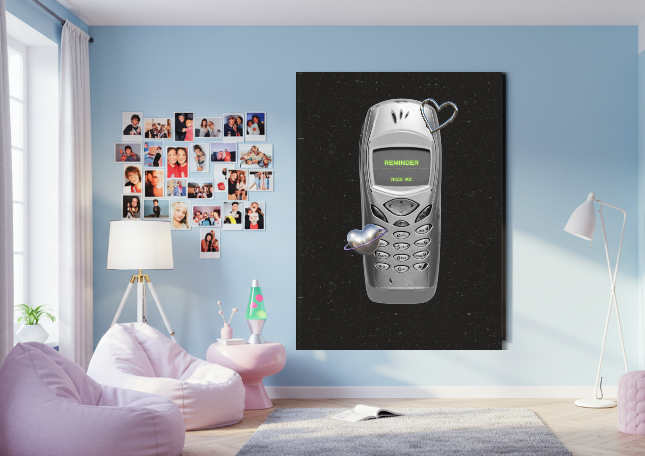 Y2K Inspired Poster - That's hot phone