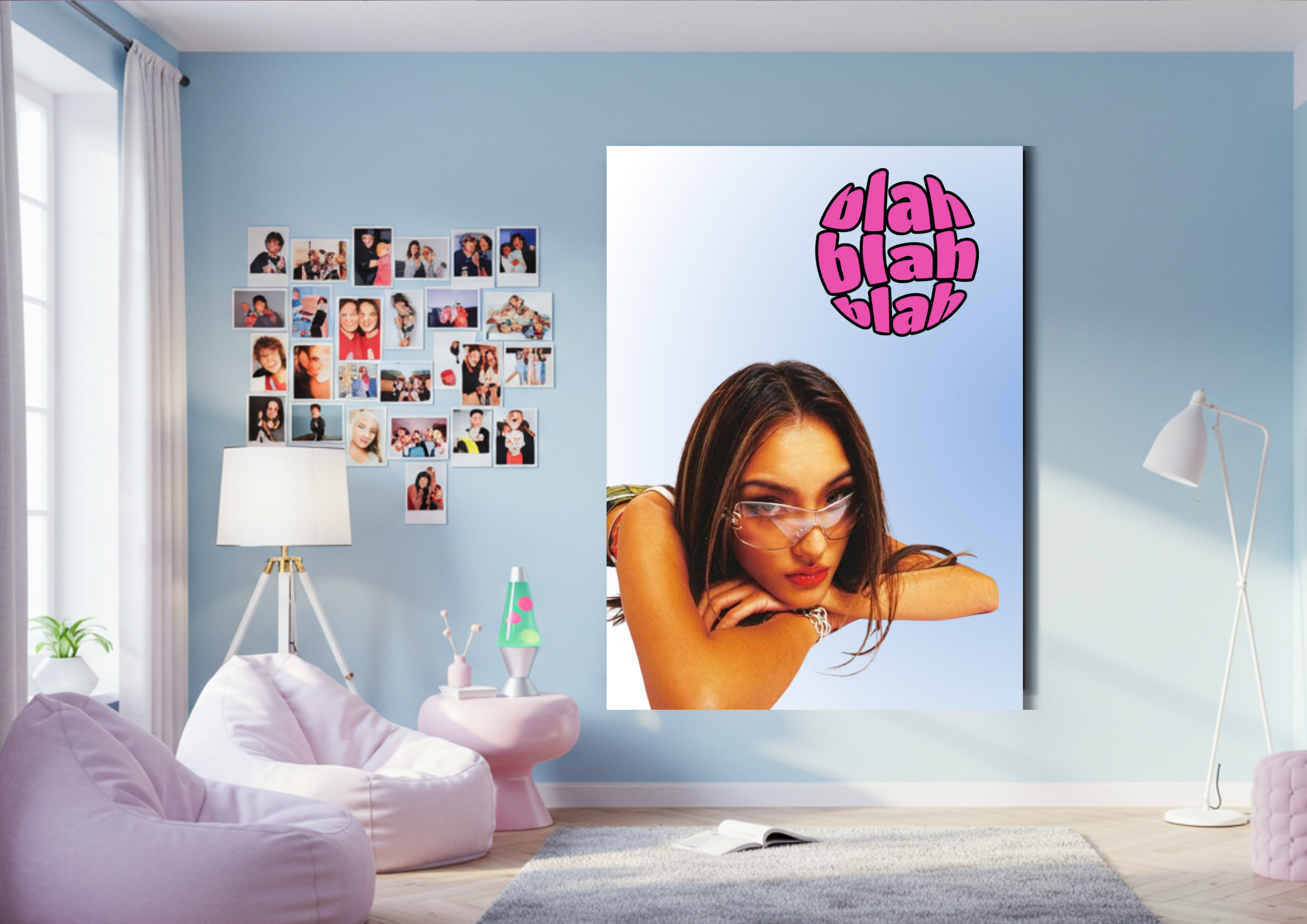 Y2K Inspired Poster - Blah Blah Blah