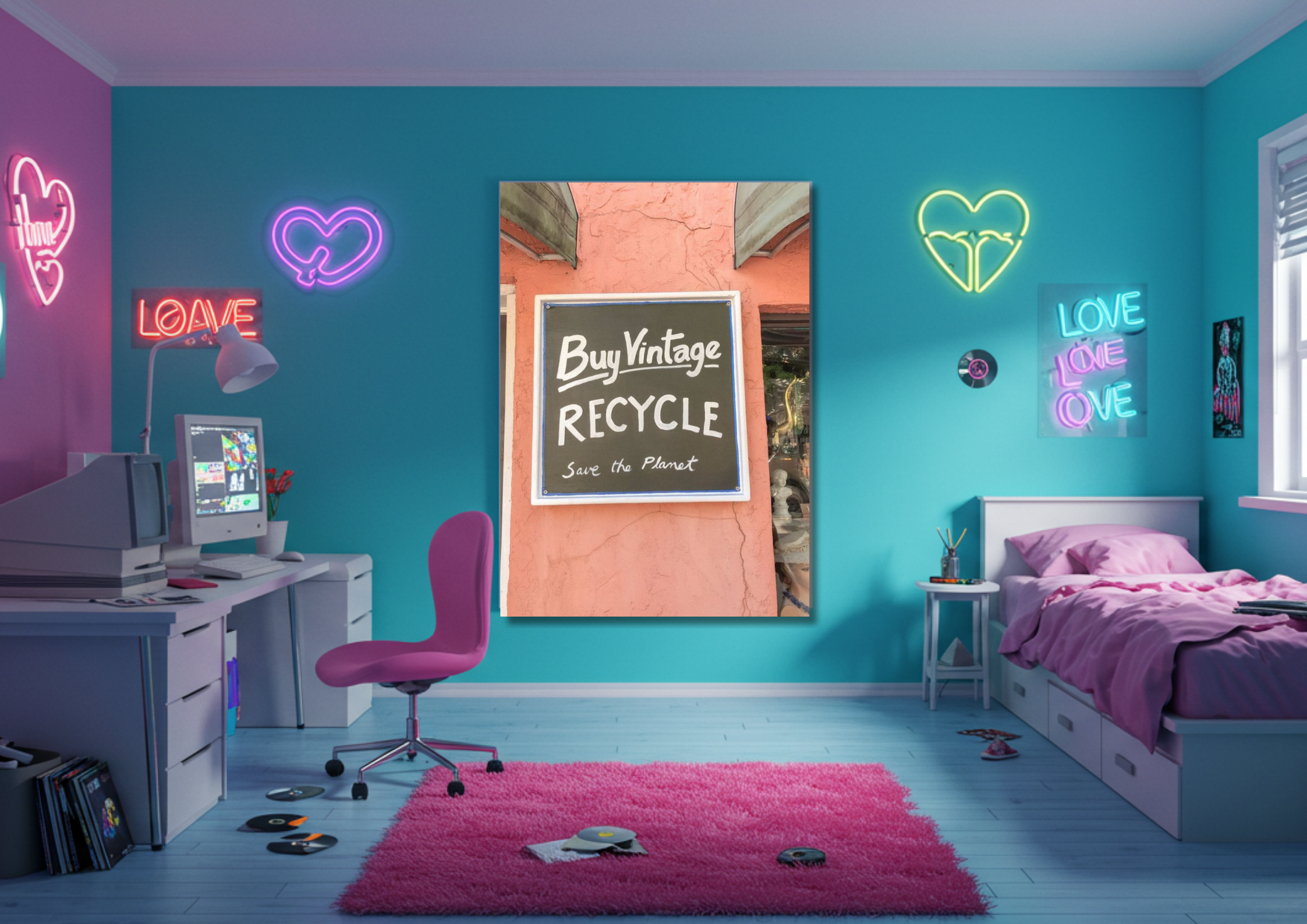 Y2K inspired Poster - Buy vintage