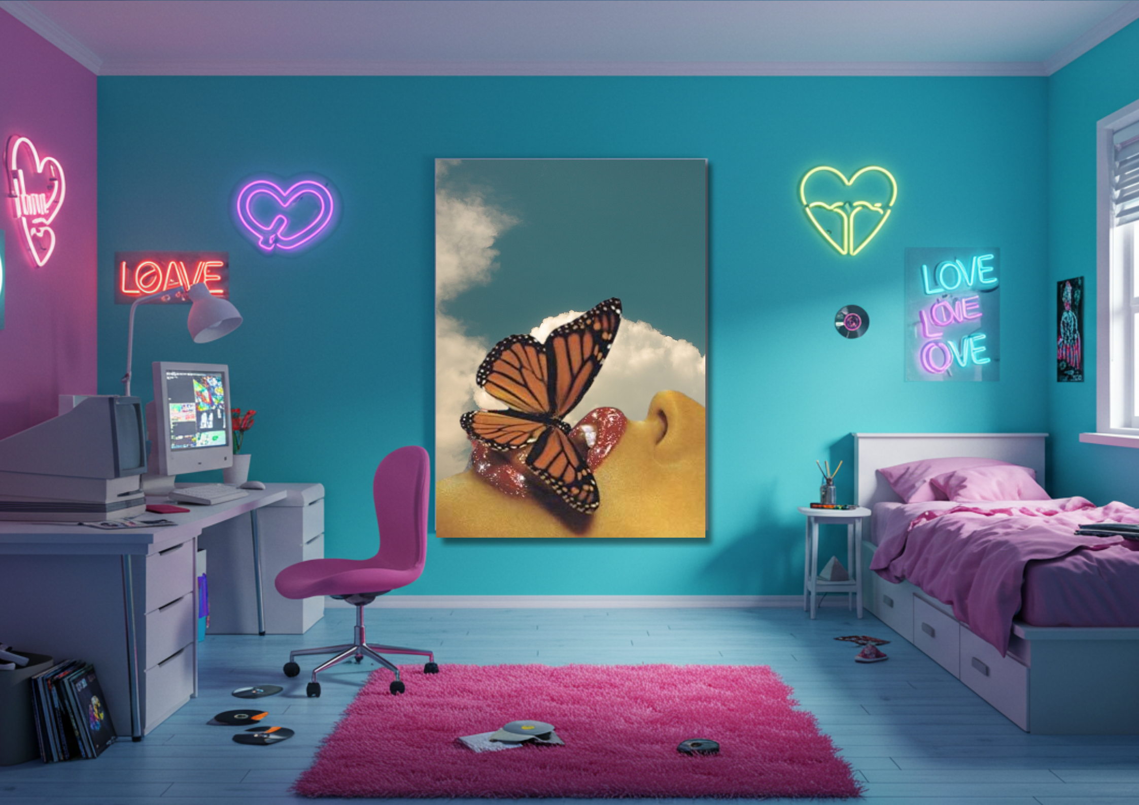 Y2K Inspired Poster - Butterfly