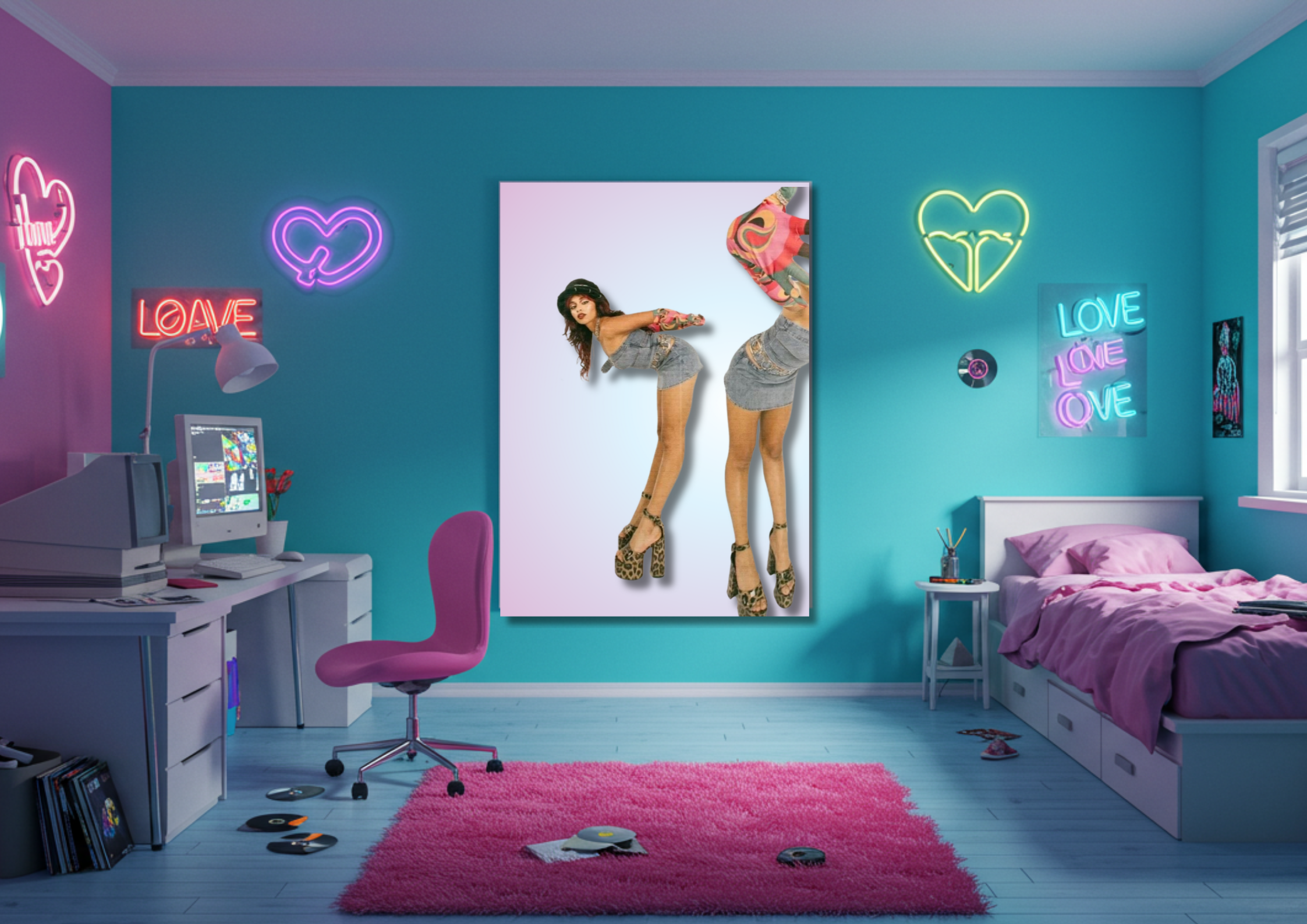 Y2K inspired Poster - Model